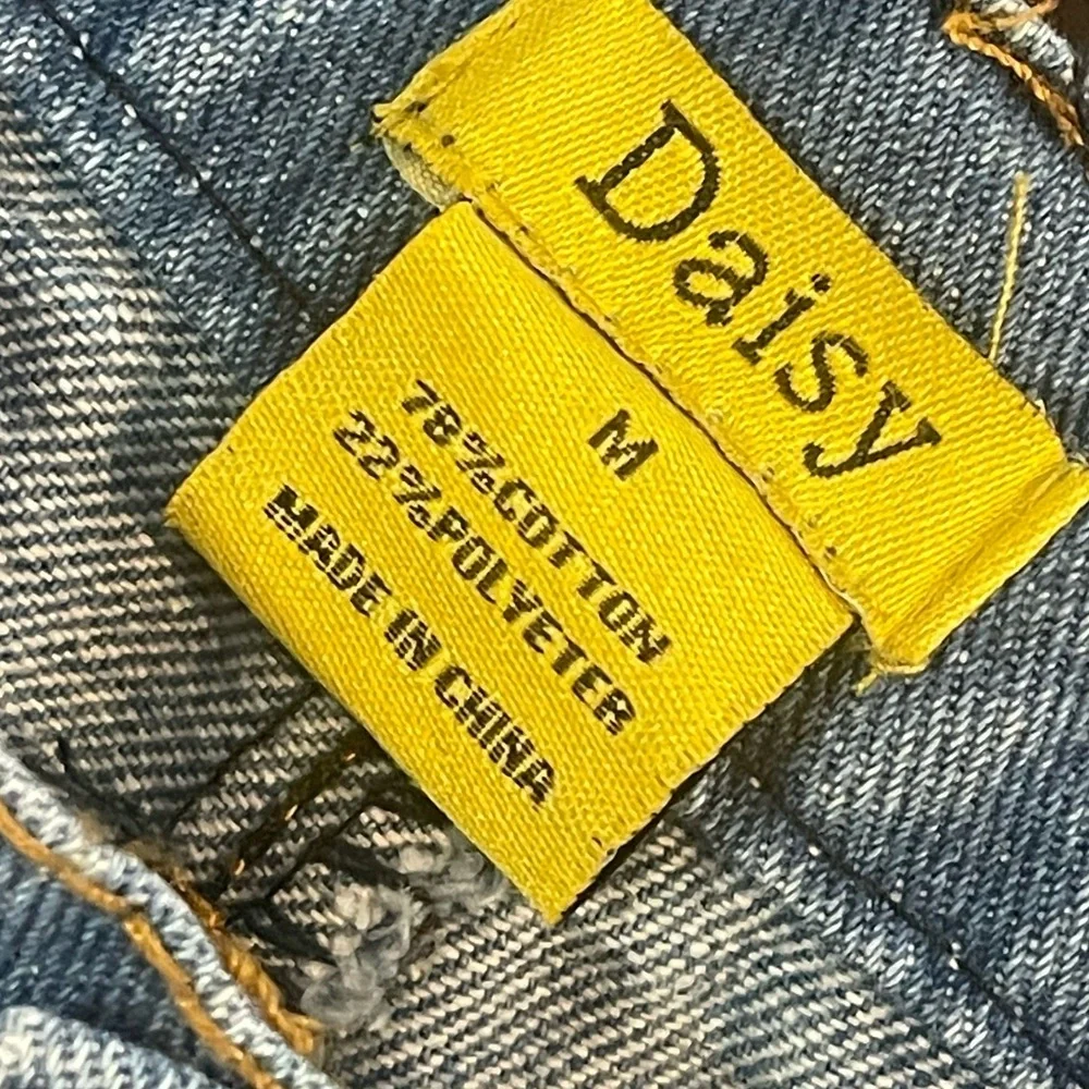 Daisy Distressed Denim Joggers - Size Medium
